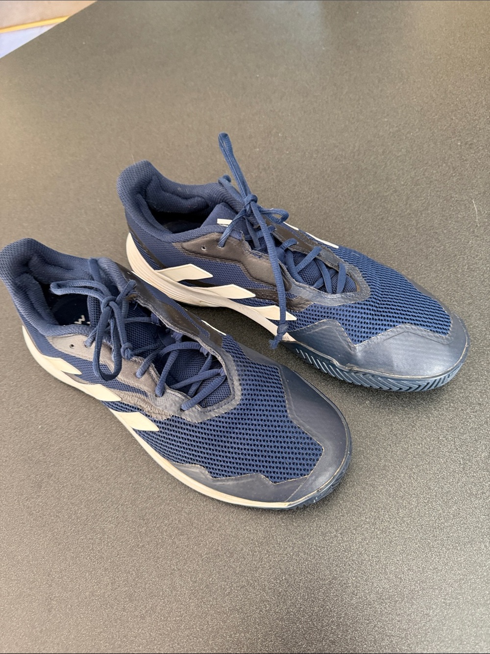 Adidas Courtjam Control Men's Navy Athletic Sneakers with White Accents